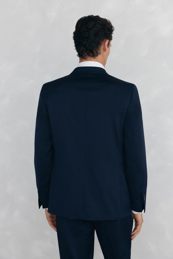 Pedro del Hierro Americana lisa bi-stretch tailored Azul
