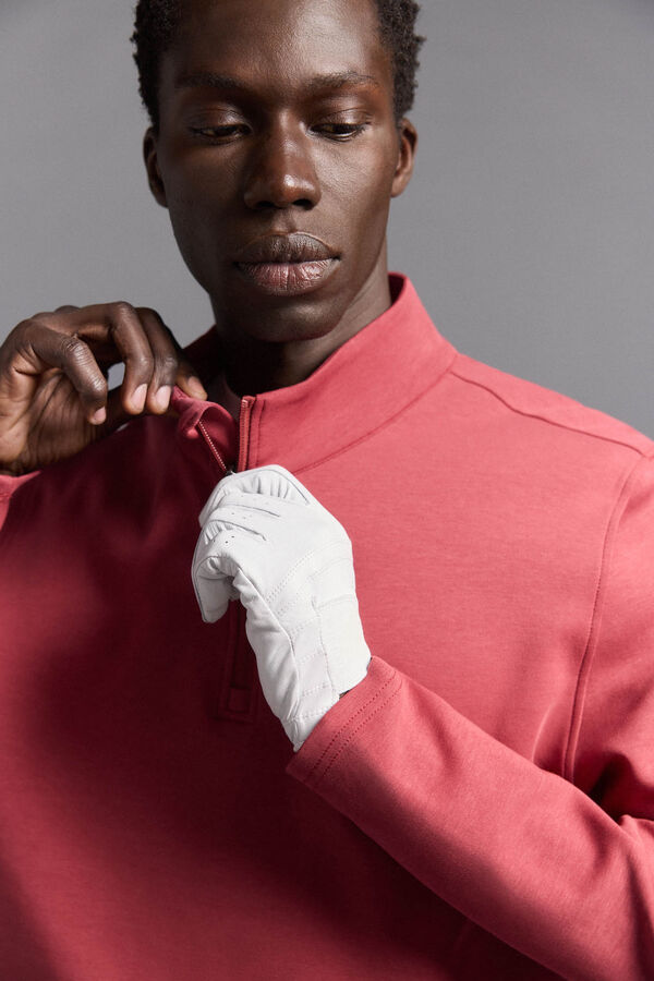Pedro del Hierro fecho-&eacute;clair com Sweatshirt para golfe Vermelho