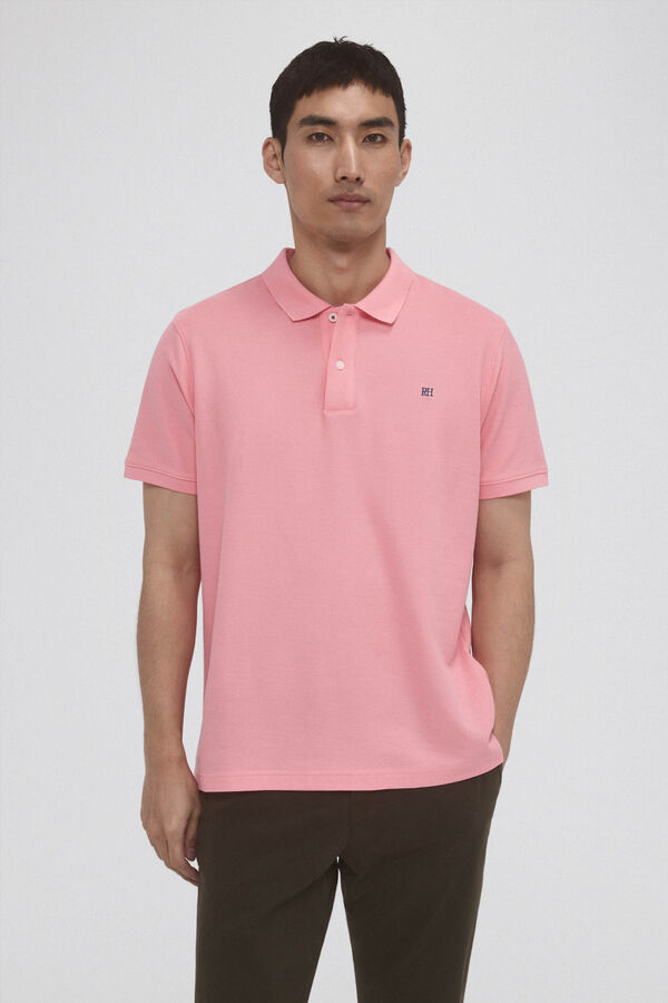 Pedro del Hierro Polo b&aacute;sico piqu&eacute; Rosa