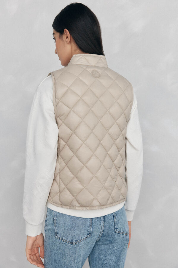 Pedro del Hierro Chaleco acolchado Beige