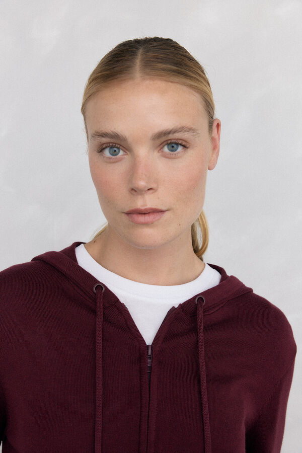 Pedro del Hierro capuz com malha para atividades f&iacute;sicas Bordeaux