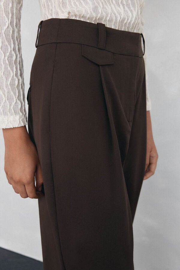 Pedro del Hierro Pantal&oacute;n bajo ajustable Marr&oacute;n