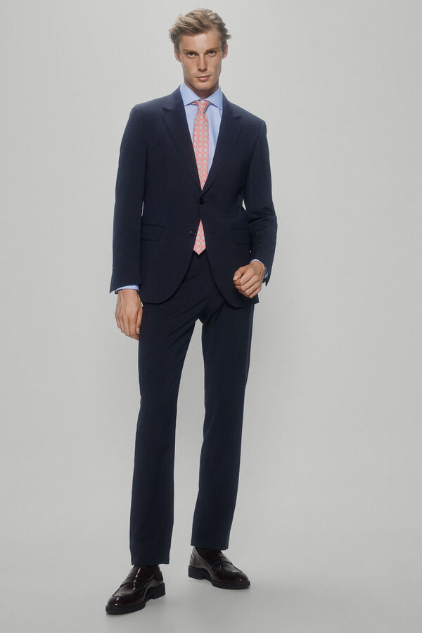 Pedro del Hierro Americana traje slim confort Azul