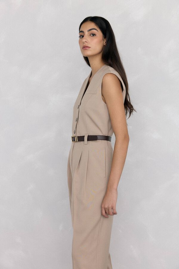 Pedro del Hierro Cinto de alfaiate sob medida Beige