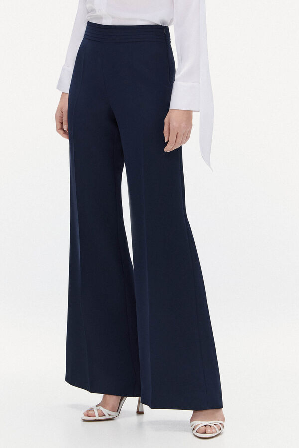 TFP by Tamara Falcó Pantalón traje talle alto Azul