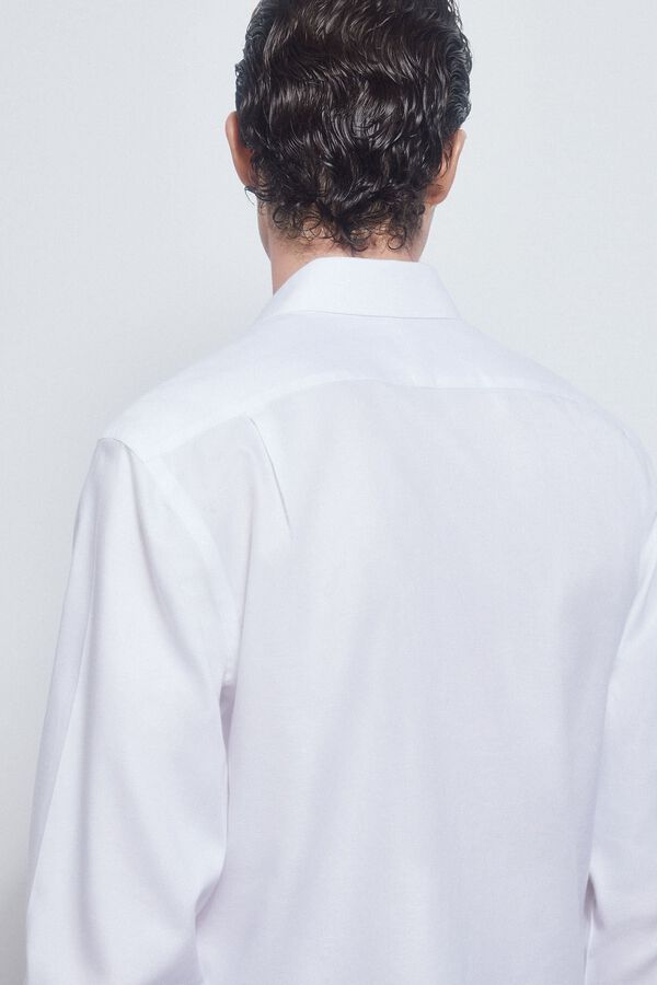 Pedro del Hierro camisa g&eacute;meos lisa non iron + antimanchas Branco