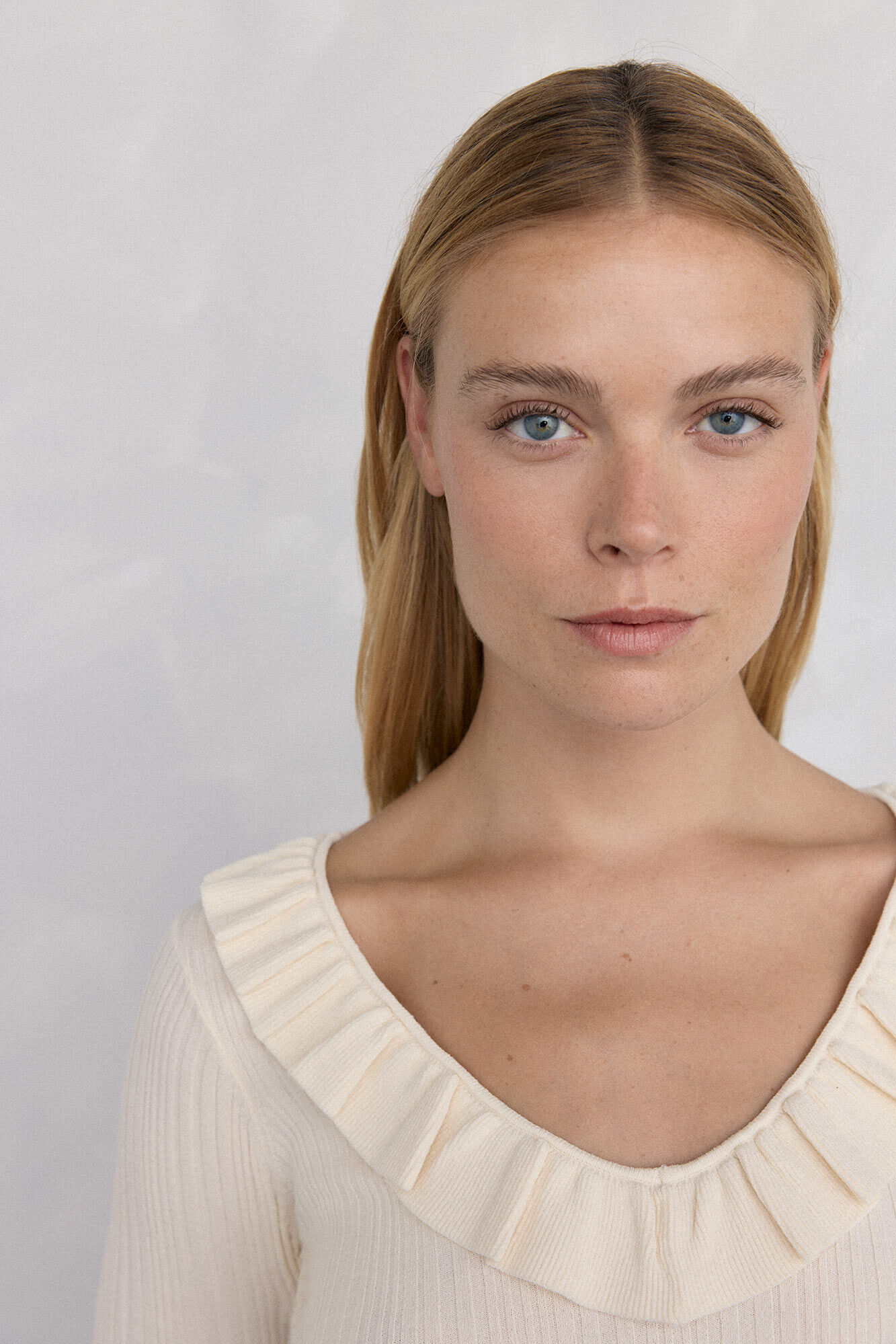 Pedro del Hierro Blusa de malha com folho