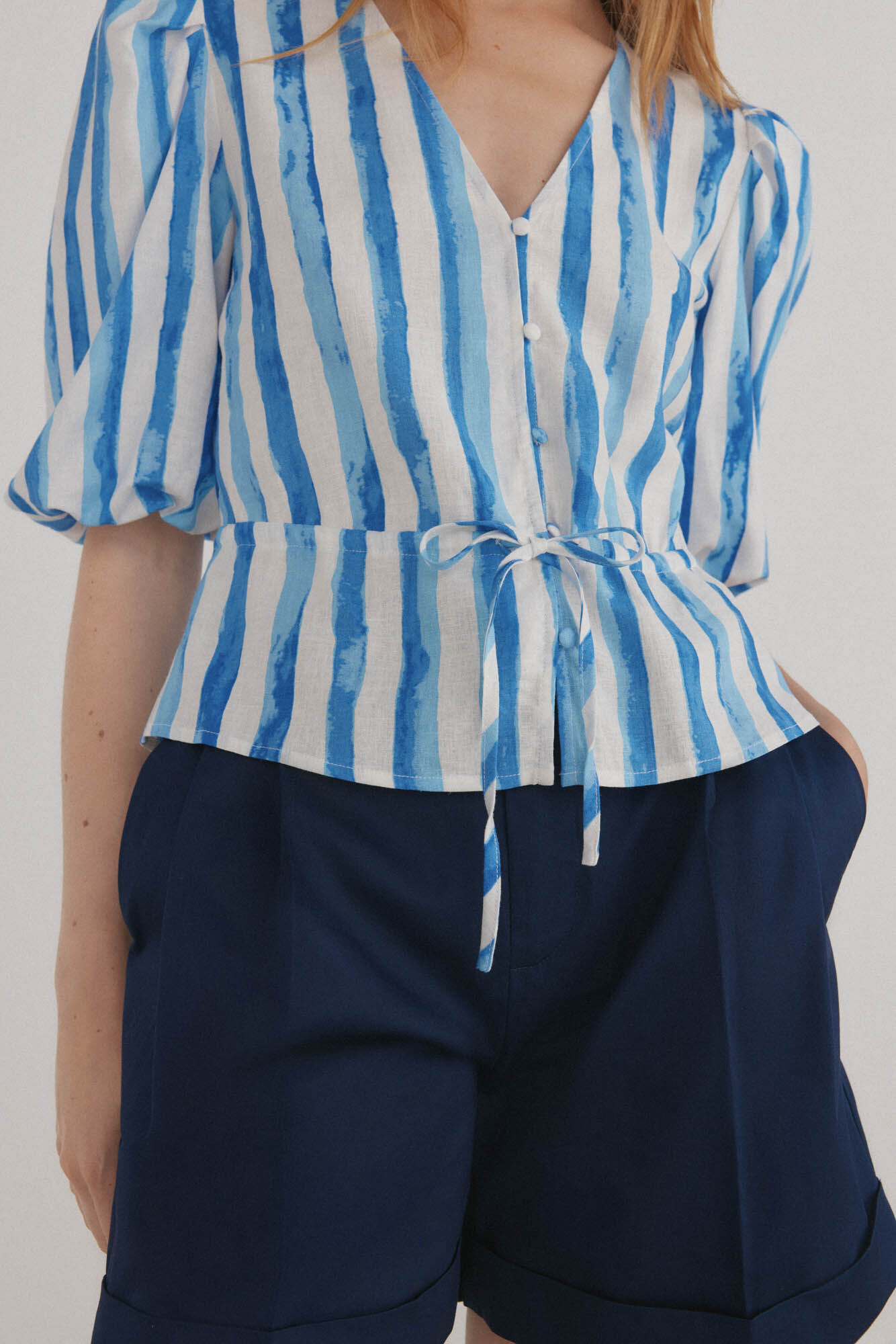 Pedro del Hierro Blusa fluida la&ccedil;o