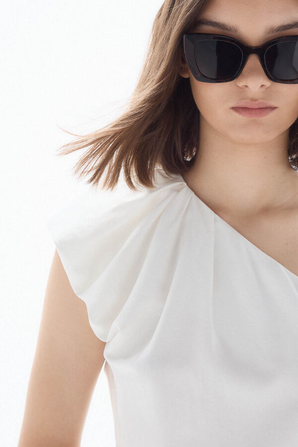 TFP by Tamara Falcó Top asimétrico Crudo