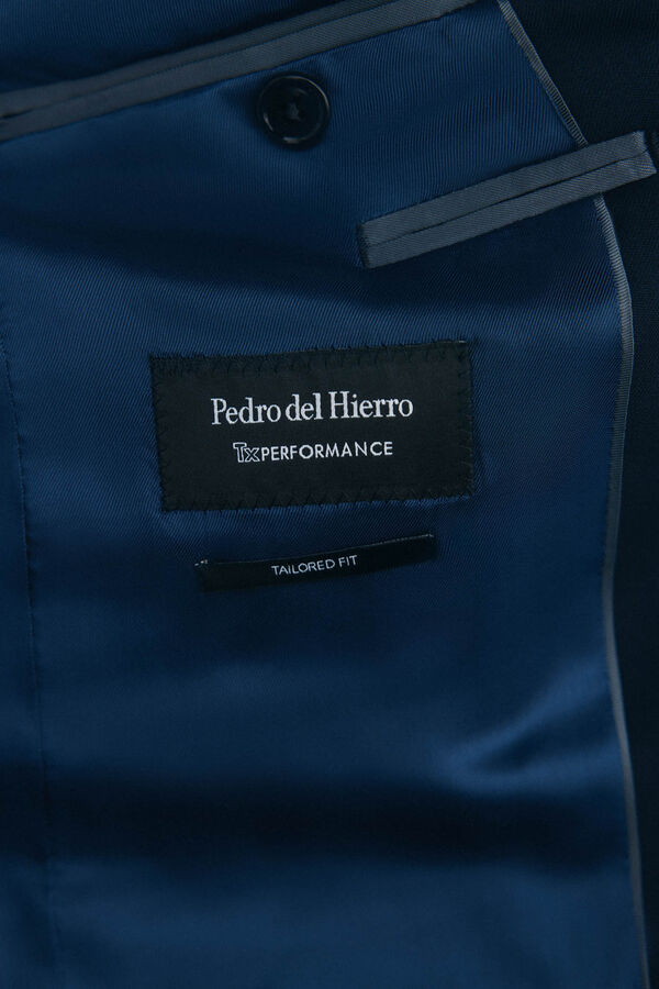 Pedro del Hierro Americana lisa bi-stretch tailored Azul