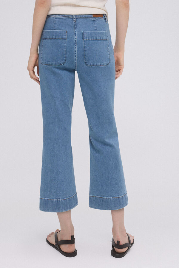 Pedro del Hierro Jeans stove pipe cropped Azul