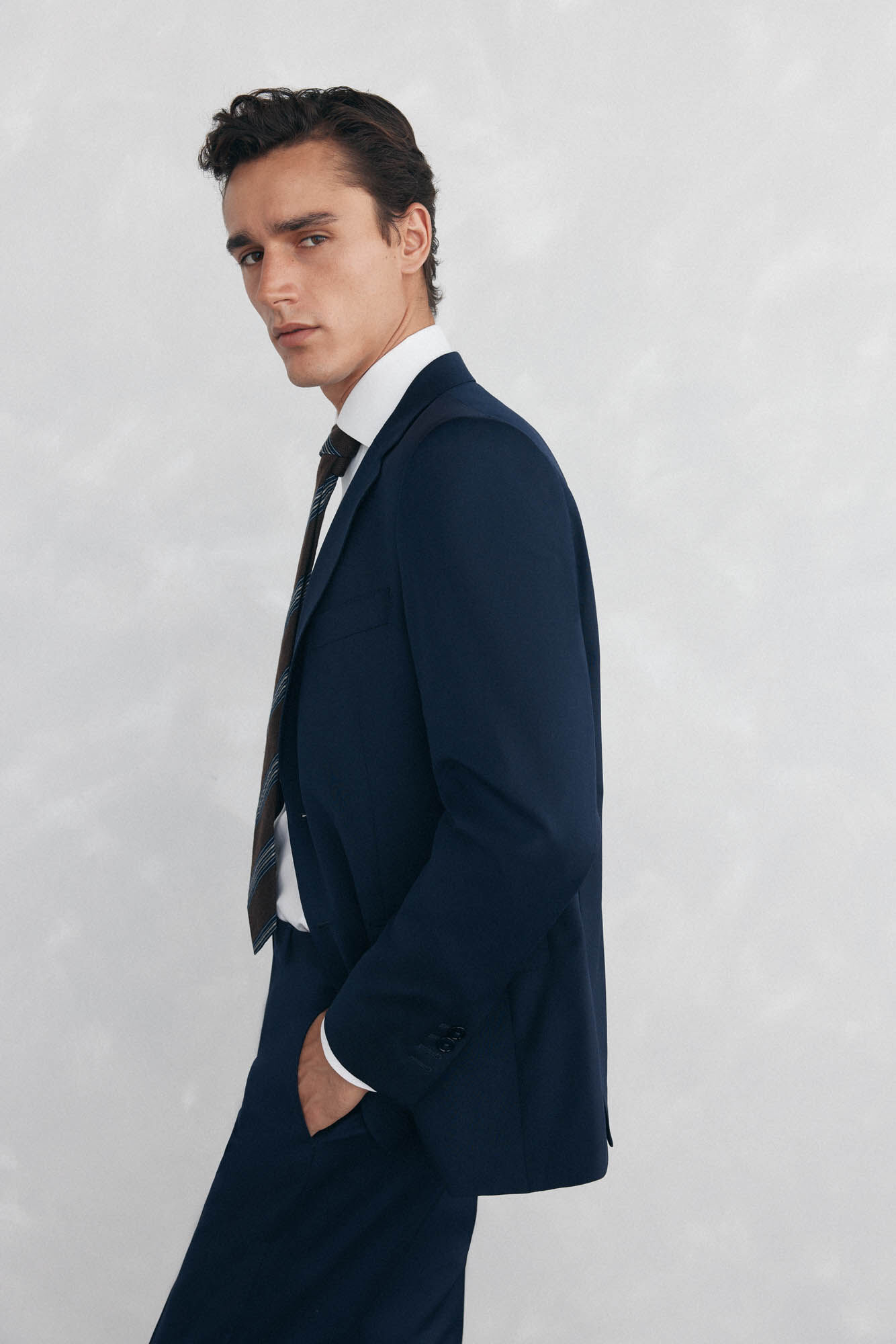 Pedro del Hierro Americana lisa bi-stretch tailored