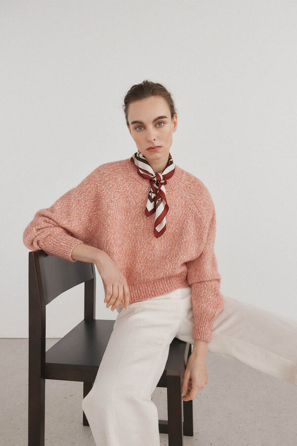 Pedro del Hierro Jersey jaspeado oversize Rosa