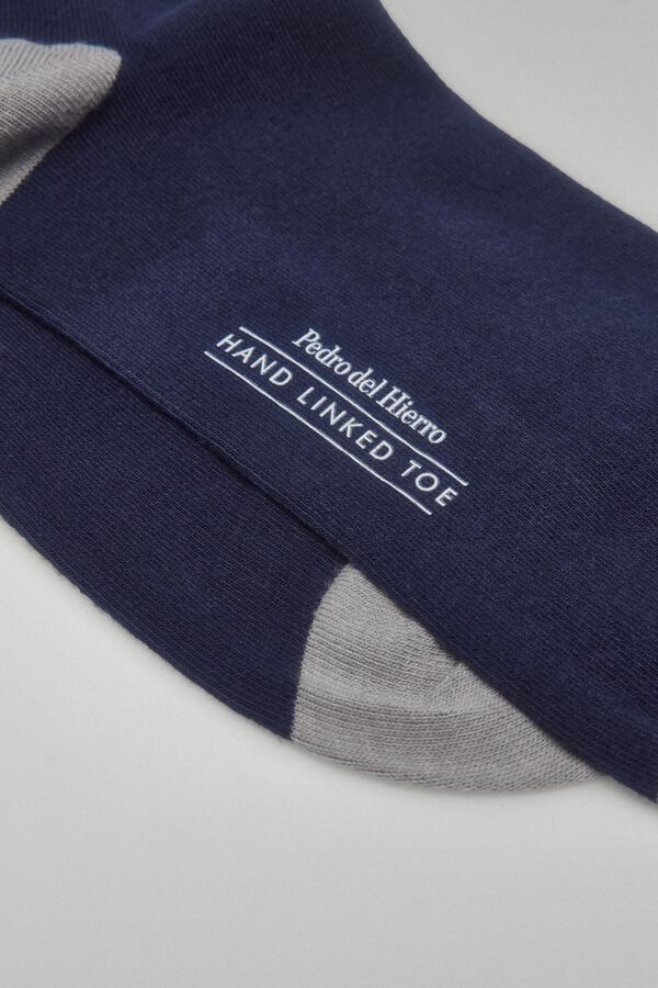 Pedro del Hierro Calcetin liso sport Azul