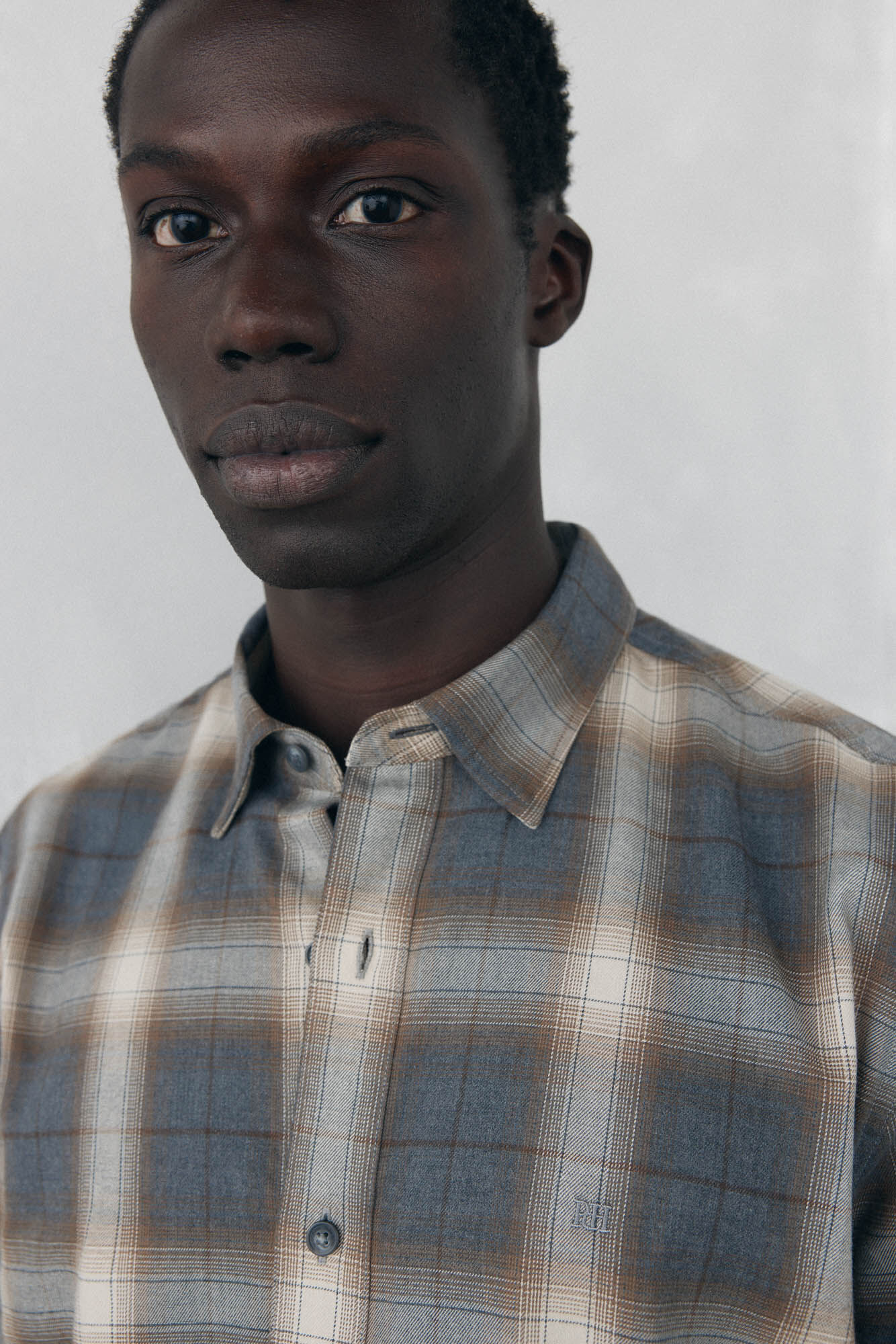 Pedro del Hierro Camisa cuadros Tencel