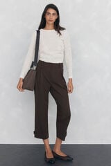 Pedro del Hierro Pantal&oacute;n bajo ajustable Marr&oacute;n