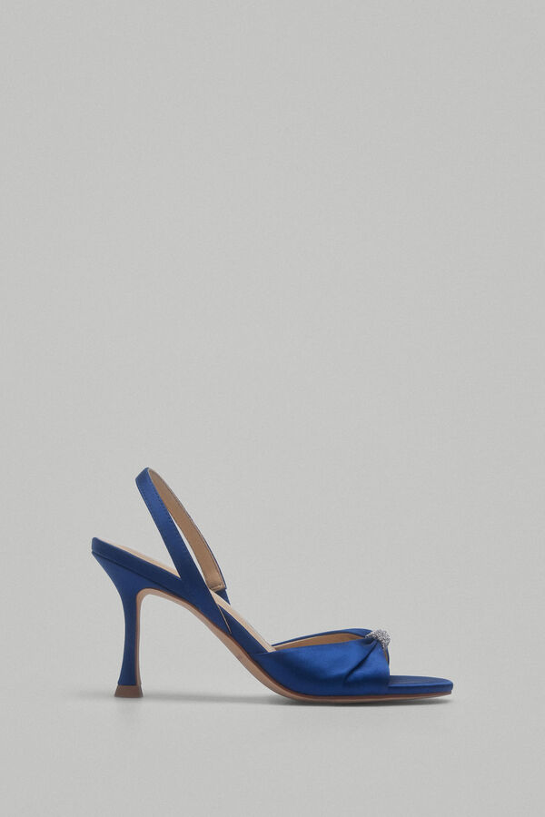 Pedro del Hierro Sandalia sat&eacute;n cristal Azul