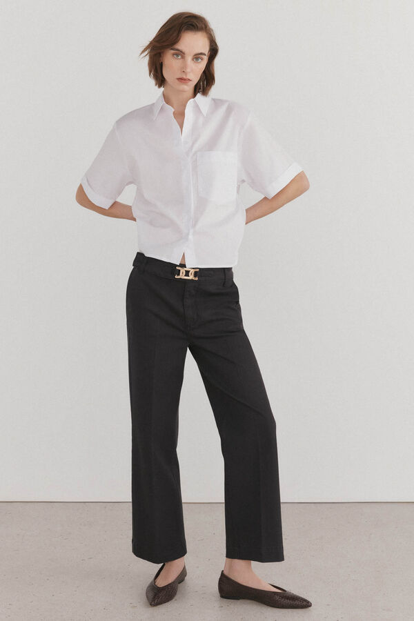 Pedro del Hierro Camisa gola lapela Ecru
