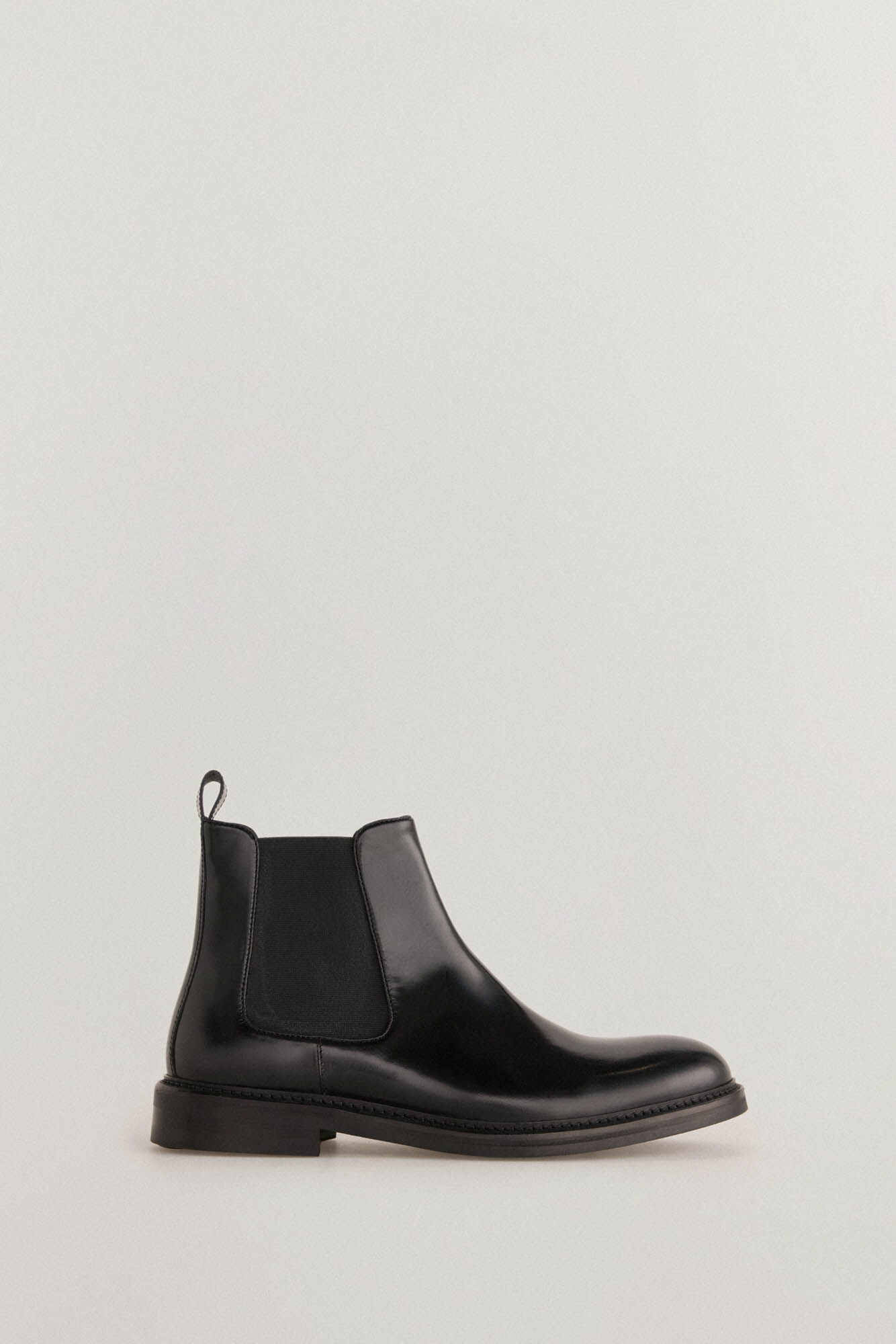 Pedro del Hierro Bota de pele com el&aacute;sticos laterais