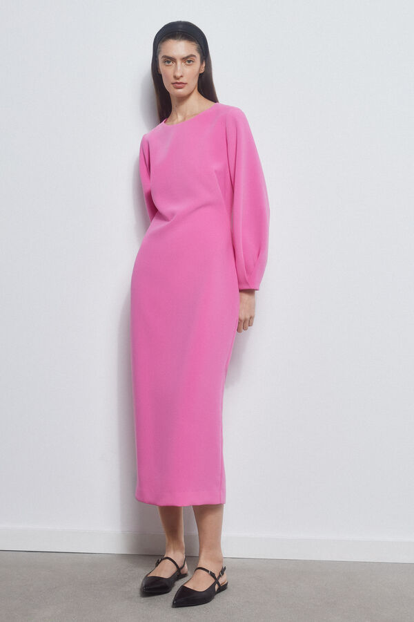 Pedro del Hierro Vestido bodycon escote espalda Rosa
