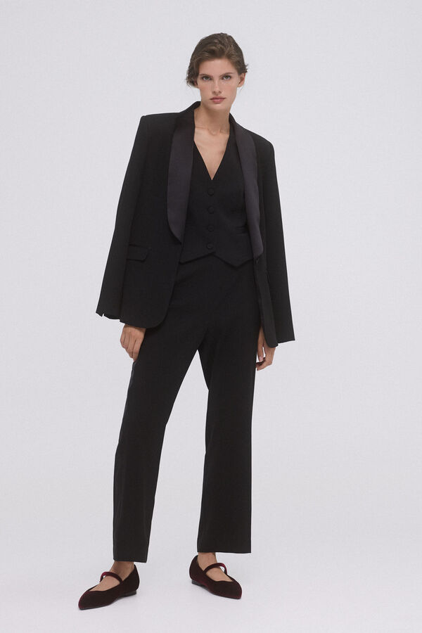 Pedro del Hierro Pantal&oacute;n smoking Negro