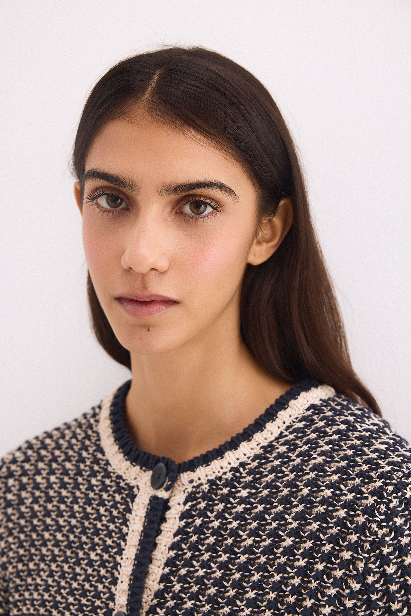 Pedro del Hierro Chaqueta de punto con estructura fantas&iacute;a multicolor