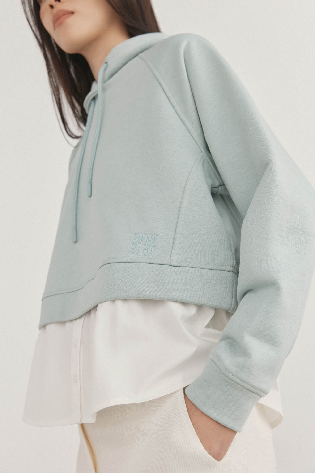 Pedro del Hierro Sudadera capucha combinada