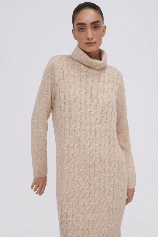 Pedro del Hierro Vestido de punto ochos centrales Gris