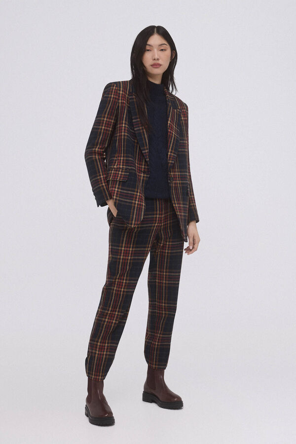 Pedro del Hierro Blazer traje cuadros Azul