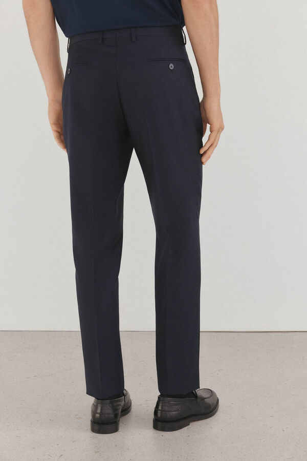 Pedro del Hierro Cal&ccedil;as marinhas slim fit Azul