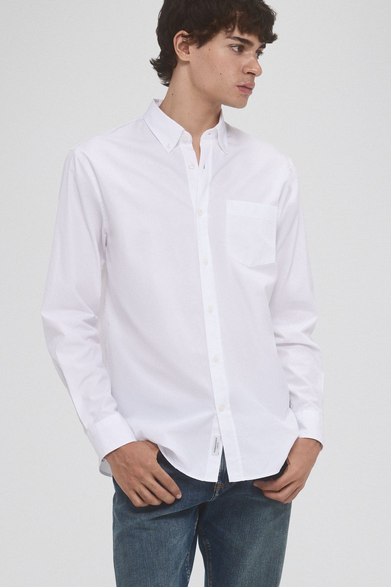 Pedro del Hierro Camisa popelina tecido italiano