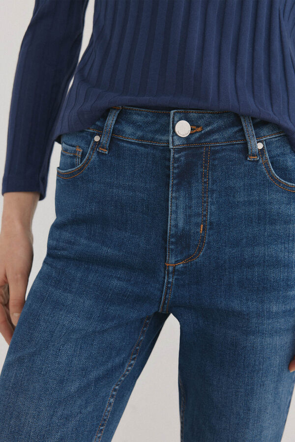 Pedro del Hierro Cal&ccedil;a jeans cropped Azul