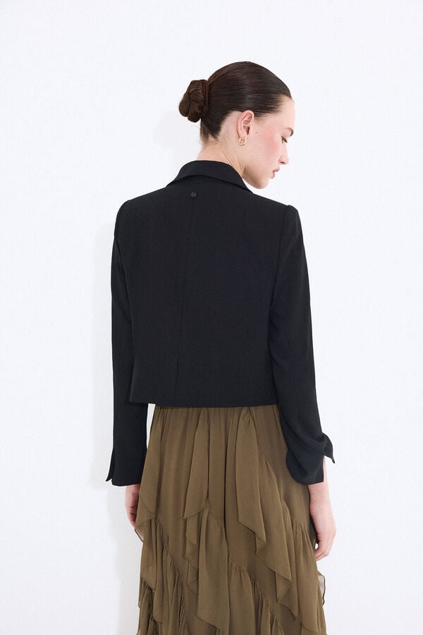 Pedro del Hierro Blazer curto preto Preto