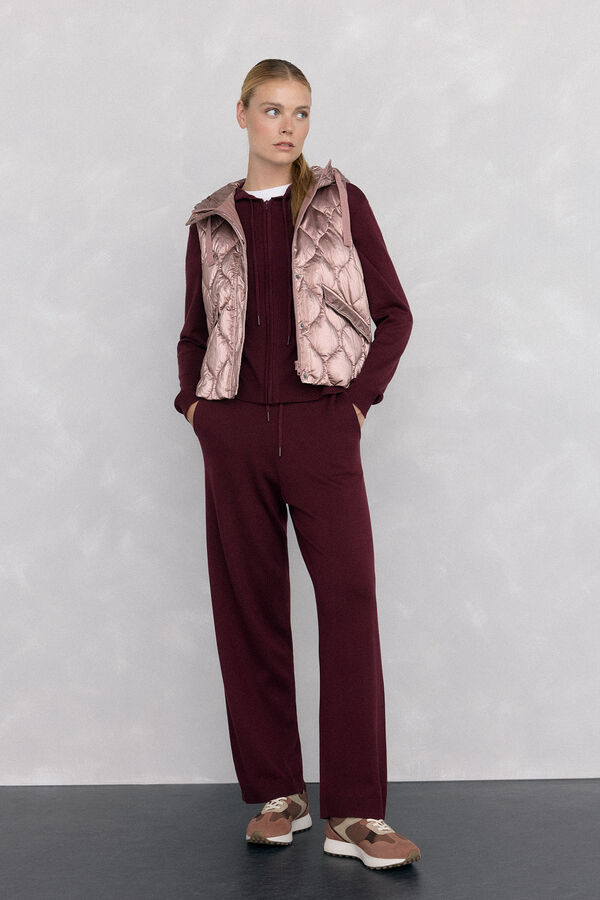 Pedro del Hierro Chaleco acolchado capucha Rosa