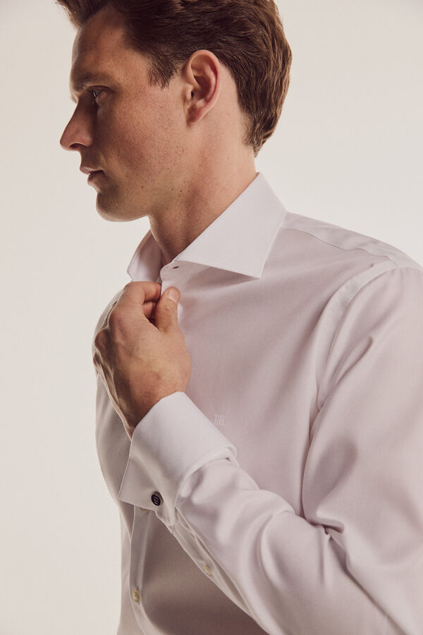 Pedro del Hierro Camisa Non Iron vestir tailored fit  Branco