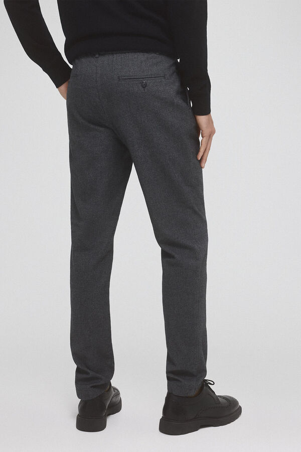 Pedro del Hierro Pantal&oacute;n chino pinzas regular fit Gris
