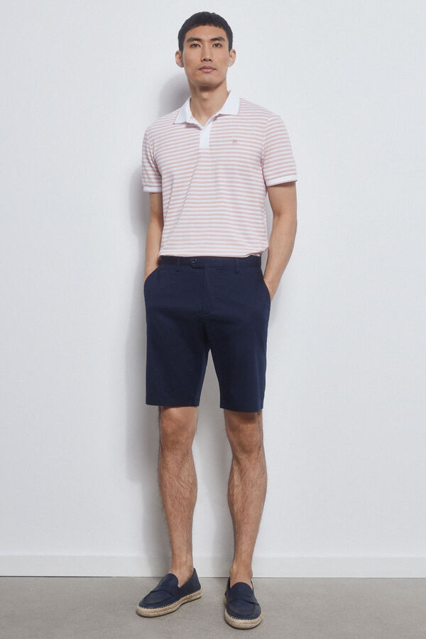 Pedro del Hierro Cal&ccedil;as bermuda chino premium flex  Azul