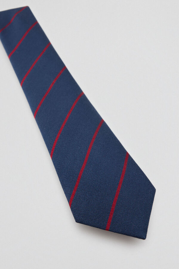 Pedro del Hierro Corbata seda natural Azul