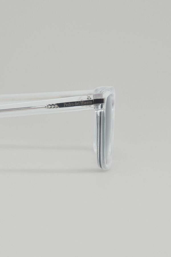 Pedro del Hierro Gafas pasta rectangular Blanco