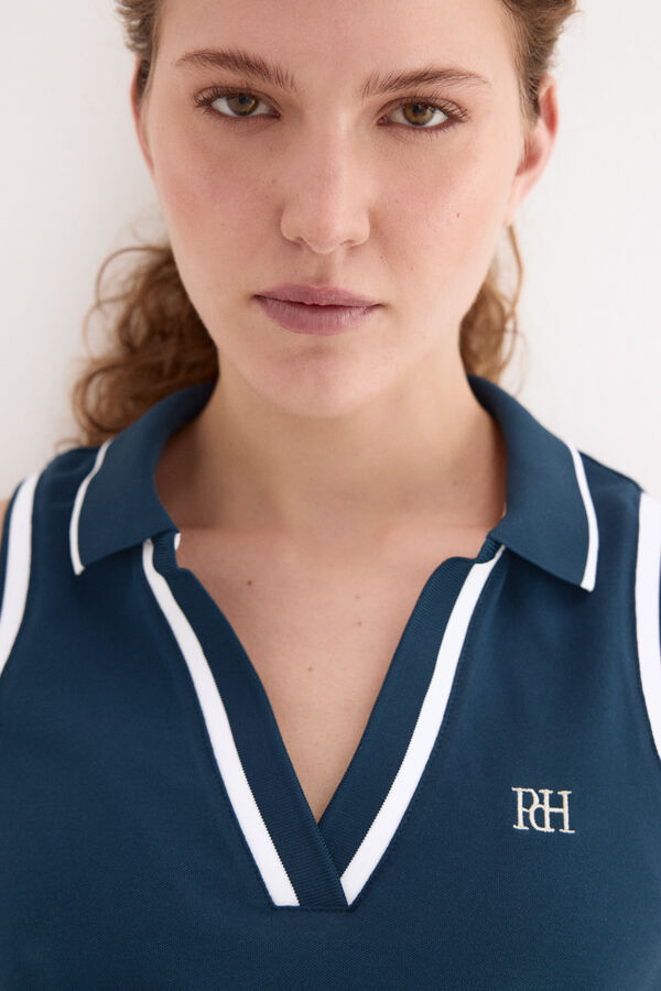 Pedro del Hierro Polo sem mangas Azul