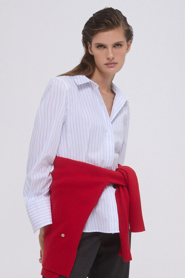 Pedro del Hierro Camisa b&aacute;sica easy iron Azul