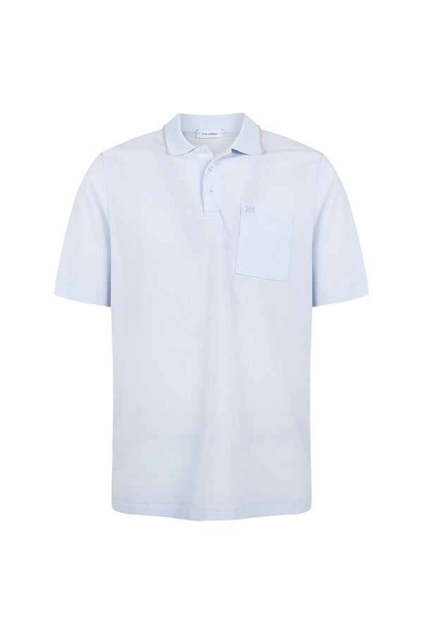 Pedro del Hierro Polo com textura Azul