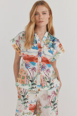 Pedro del Hierro Camisa manga curta estampada V&aacute;rios