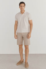 Pedro del Hierro Cal&ccedil;as bermuda chino premium flex  Beige