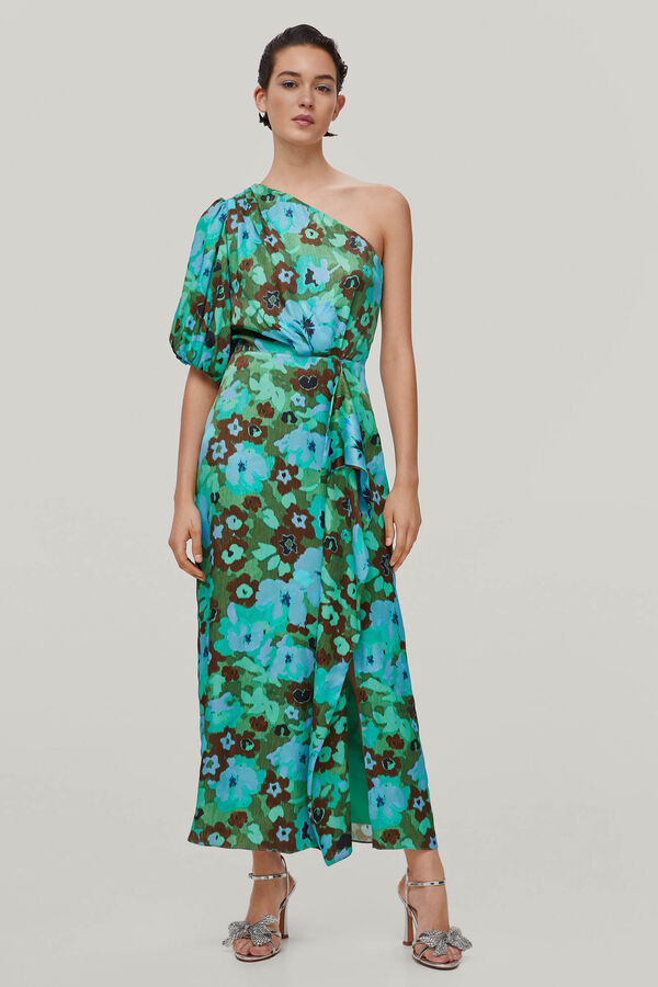 TFP by Tamara Falcó Isabel Vestido estampado floral Azul