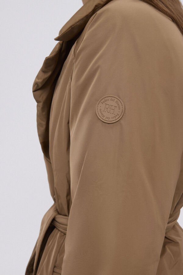 Pedro del Hierro Gabardina acolchada Beige