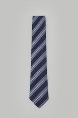 Pedro del Hierro gravata seda natural Azul