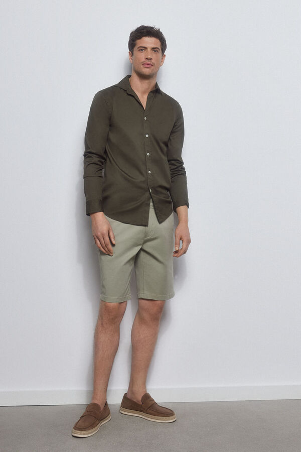 Pedro del Hierro Cal&ccedil;as bermuda chino premium flex  Verde