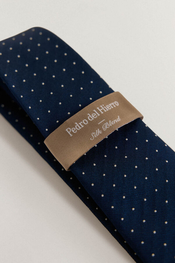 Pedro del Hierro Corbata seda natural Azul