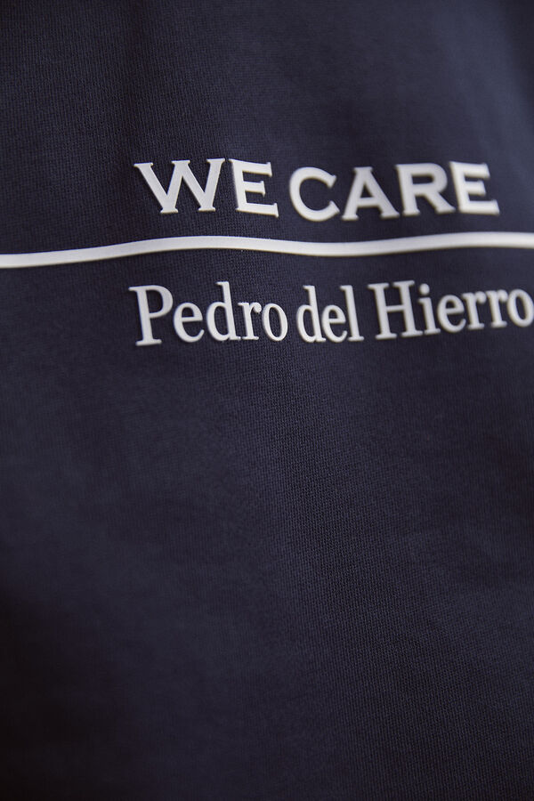 Pedro del Hierro Sweatshirt logo eco Azul